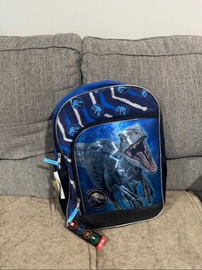Jurassic World Dinosaur Kids Backpack - Blue